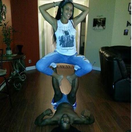 When we tried couples yoga lmao
