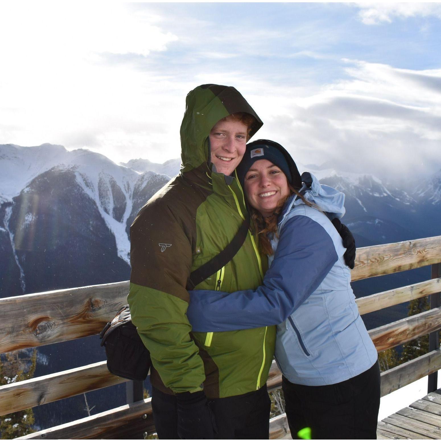 At the top of the Rocky Mountains in Banff, Canada!