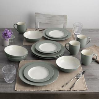 Colorwave Rim 16-Piece Dinnerware Set, Service for 4