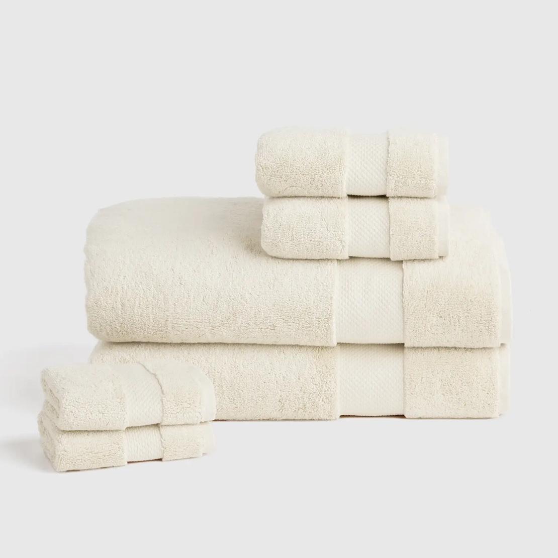 Turkish Ultra Luxe Plush Bath Sheet Bundle, Ivory