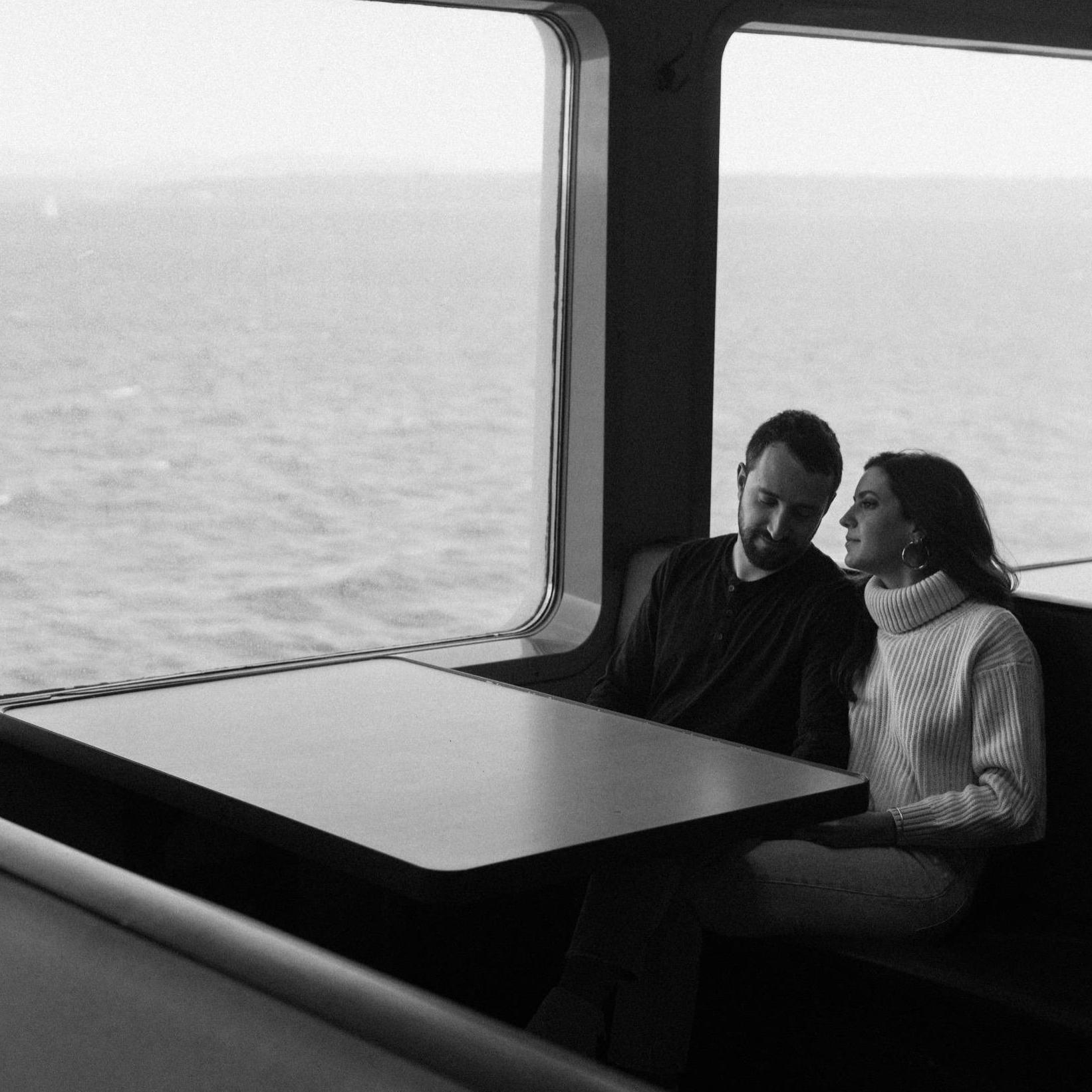 On the ferry to Bainbridge Island. Photo by our dear friend, Casey Berner.