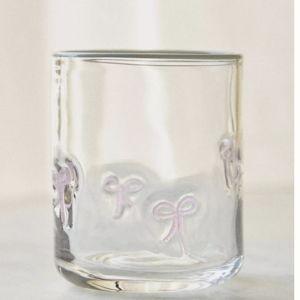 Icon Juice Glass- Pink Bows