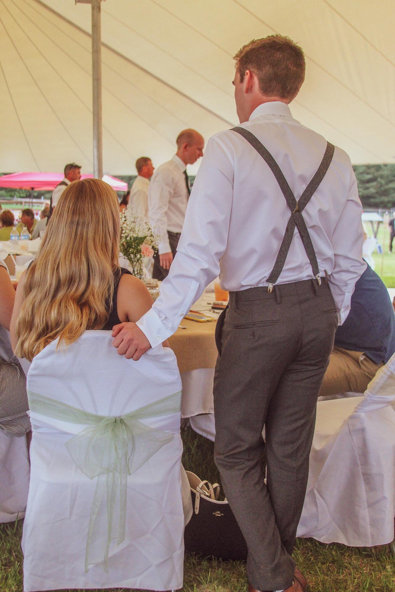 Best man and his lady
