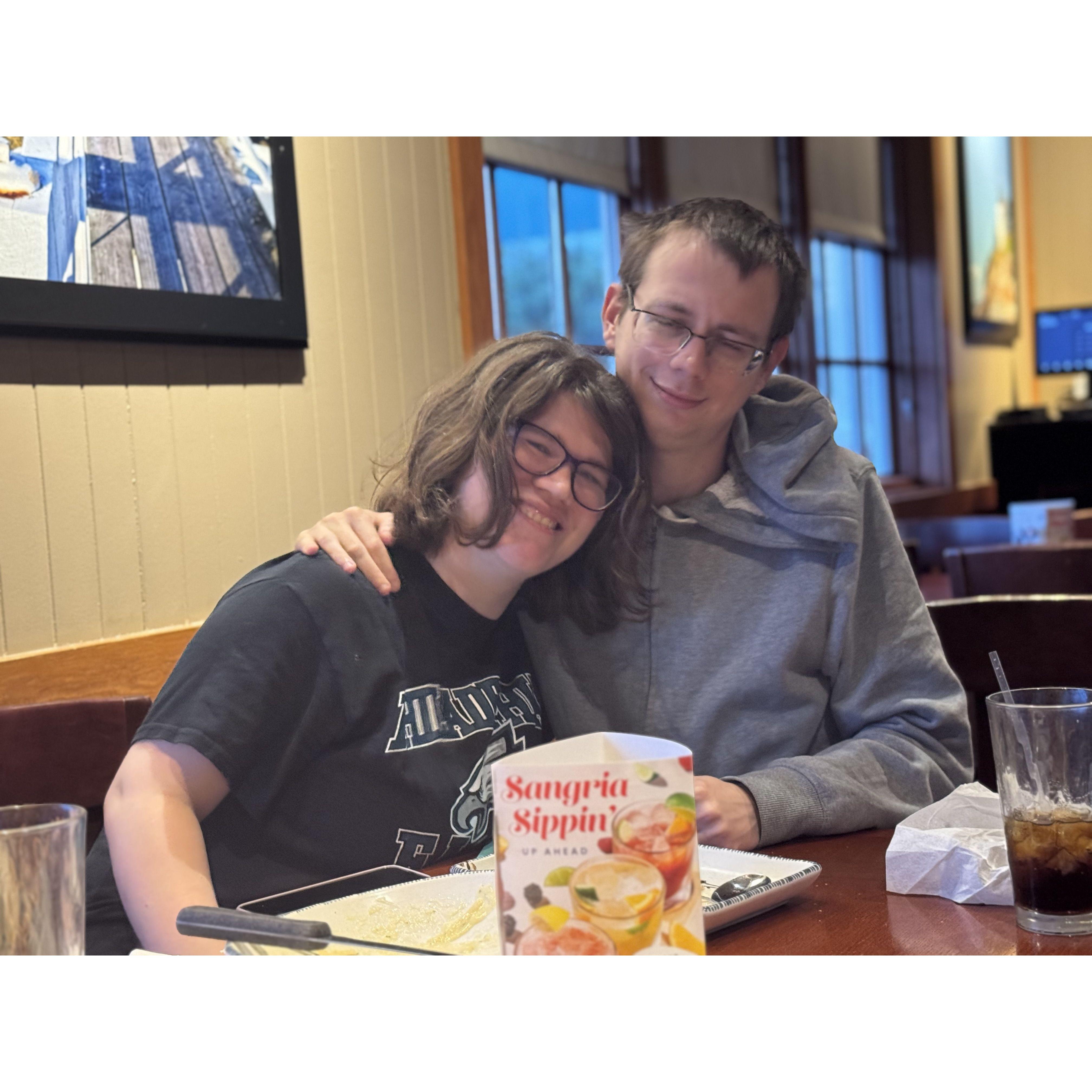 Celebrating Noah's birthday.