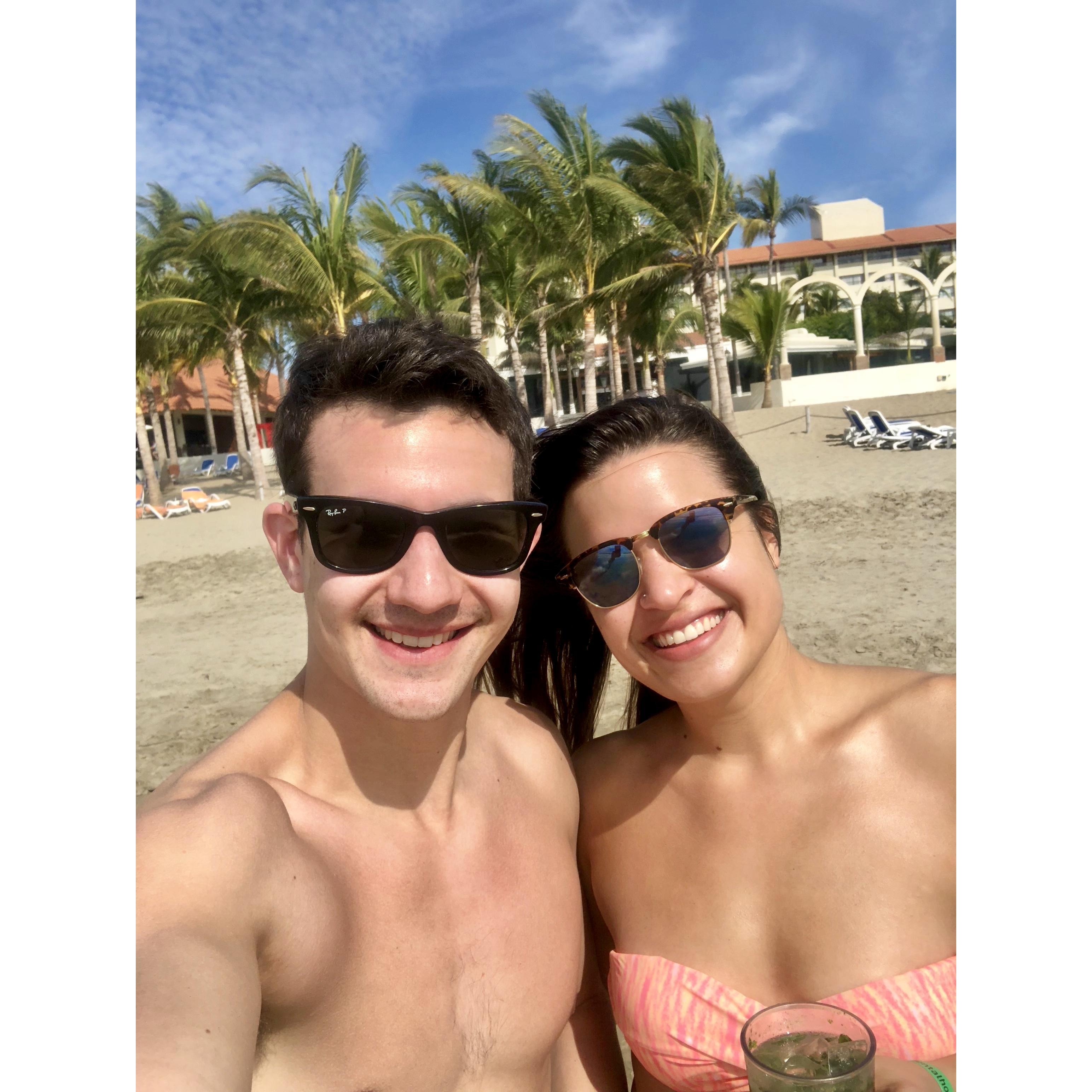 Soaking up the sun in Puerto Vallarta Mexico