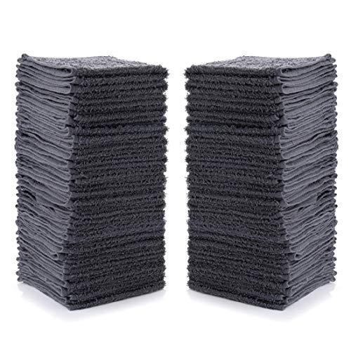 Simpli-Magic Cotton Washcloths 12” x 12”, Gray 24 Pack