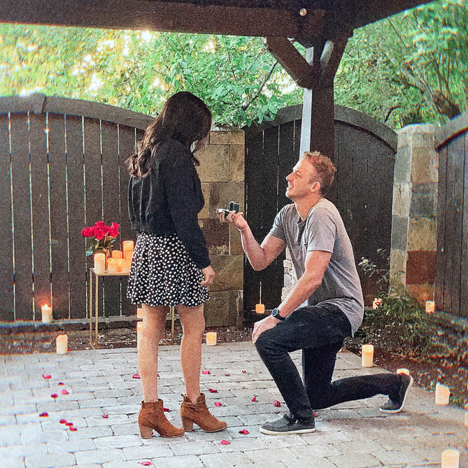 Portland OR August 8, 2020
Alex took Joy to a museum full of cadavers (dead bodies), which was AMAZING. When they returned, Alex proposed! Thanks Cakes and Zach for the beautiful decorations <3