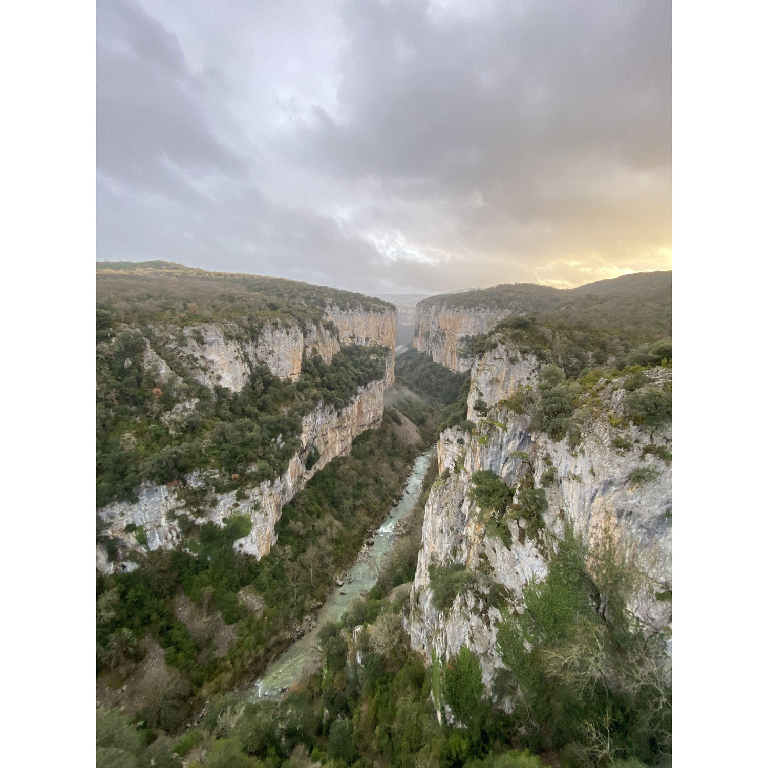 This photo was taken on our first date. We drove to this lookout point east of Pamplona, then back to Pamplona and had dinner together at a Spanish restaurant in the city. December 28, 2020