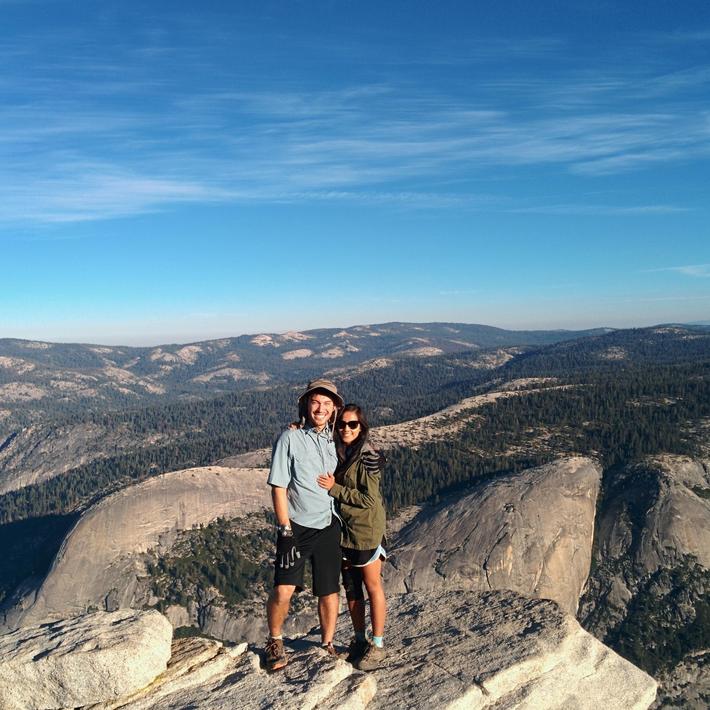 Midnight hike up to Half Dome in Yosemite - Aug 2015