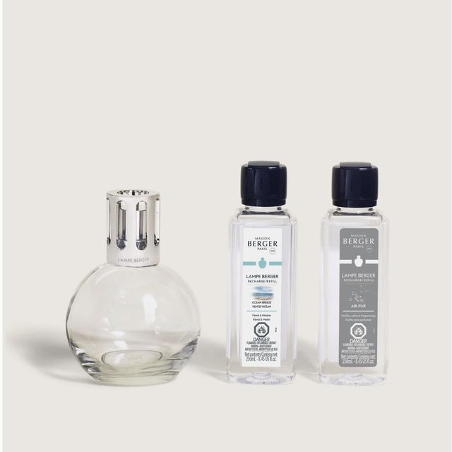 Essential Round Lamp Ritual Starter Kit with Air Pur So Neutral + Ocean Breeze
