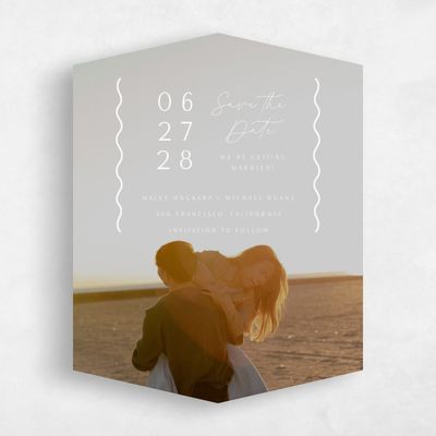 White Diamond Wedding Save the Date - Molnar Photo