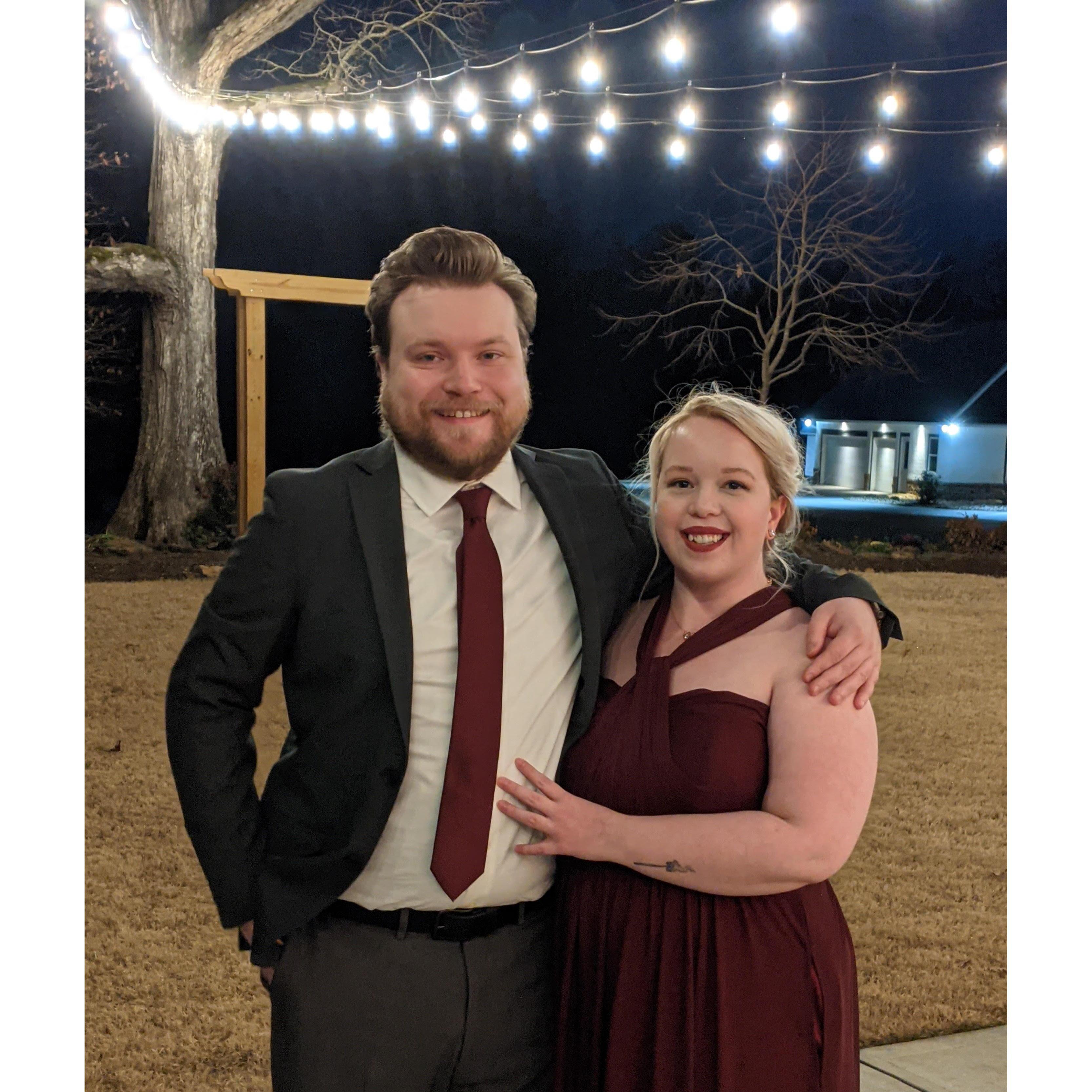 Check us out at our Matron of Honor's wedding in 2020!