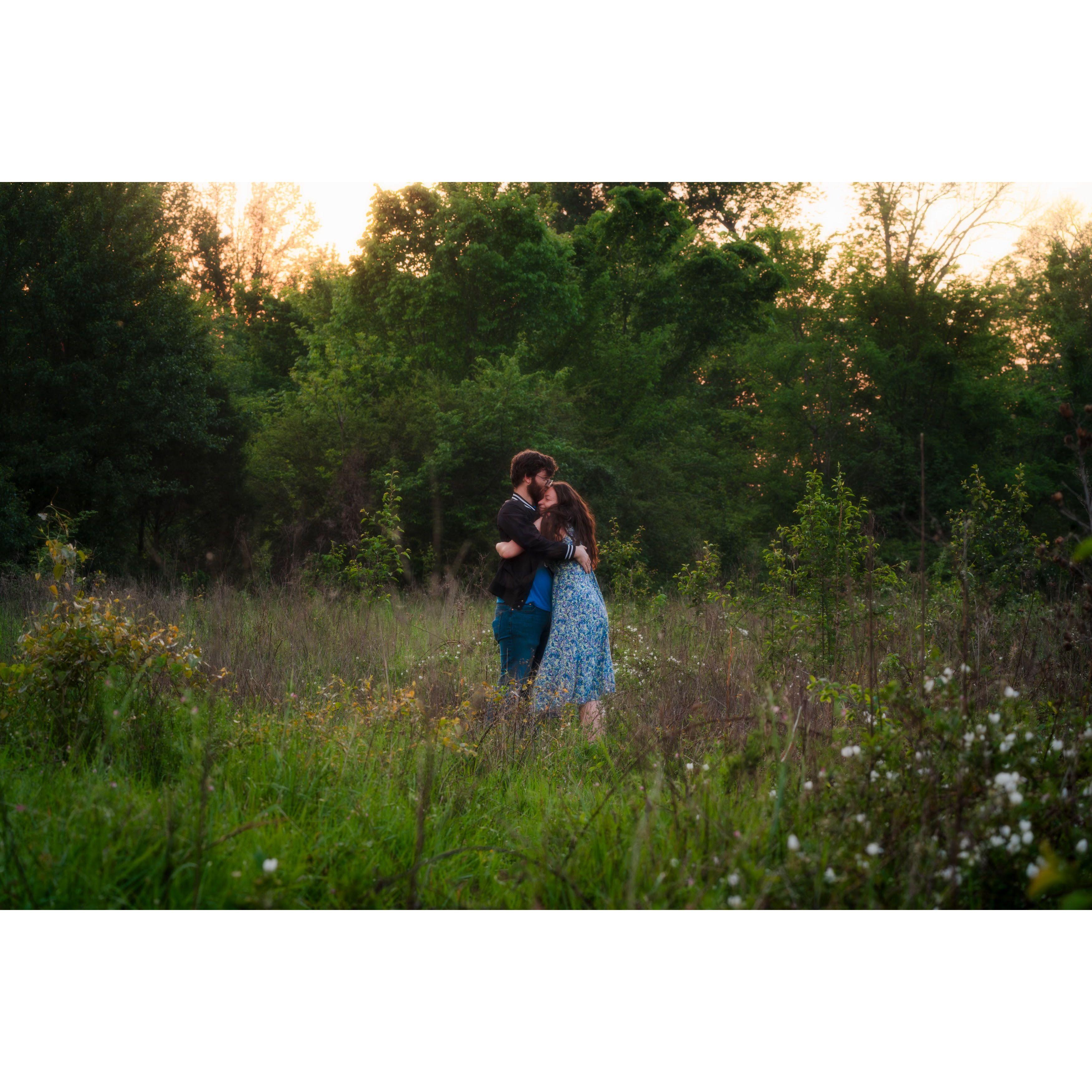 Mere moments after Sarah said, "I do!"