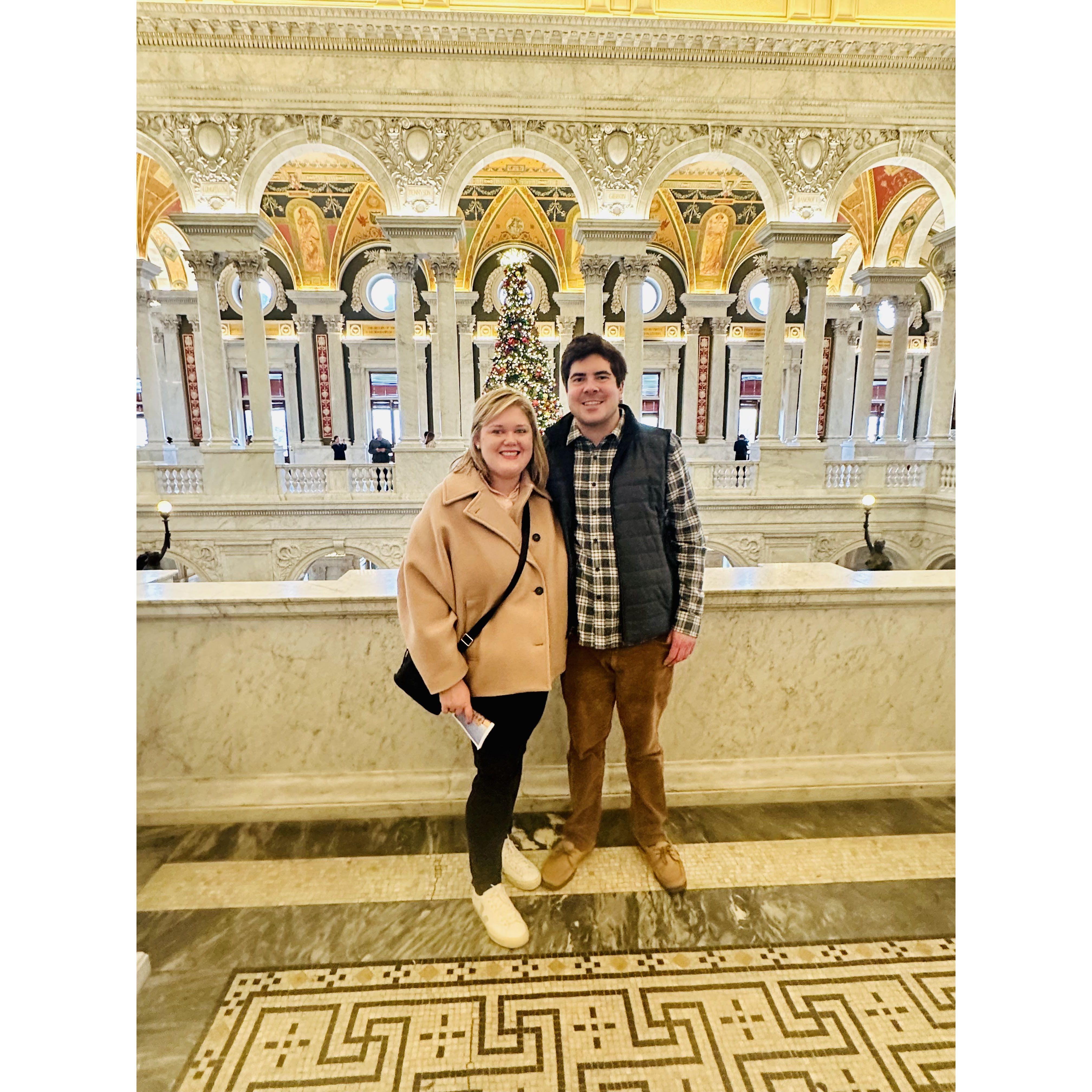 Visiting the Library of Congress around Christmas