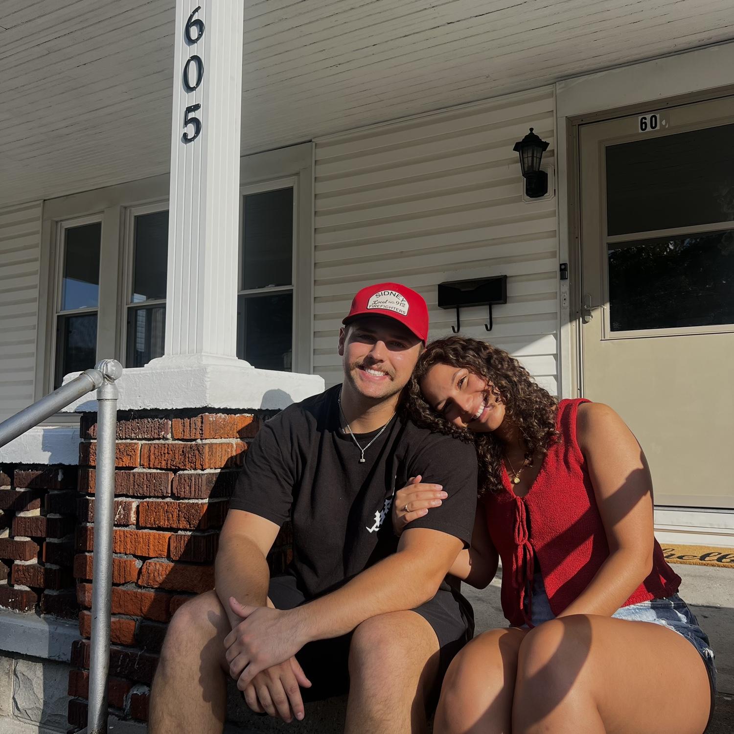 Our first day in our first home!