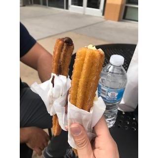 Our first date - or maybe it was the second one... All I remember was this yummy churro ;)