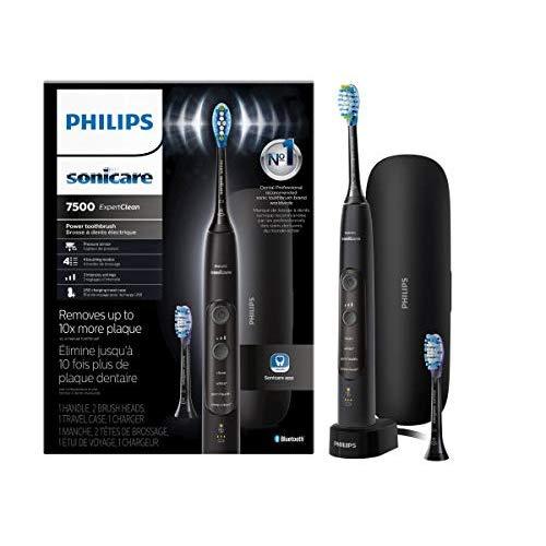 Philips Sonicare ExpertClean 7500 Rechargeable Electric Toothbrush, Black HX9690/05