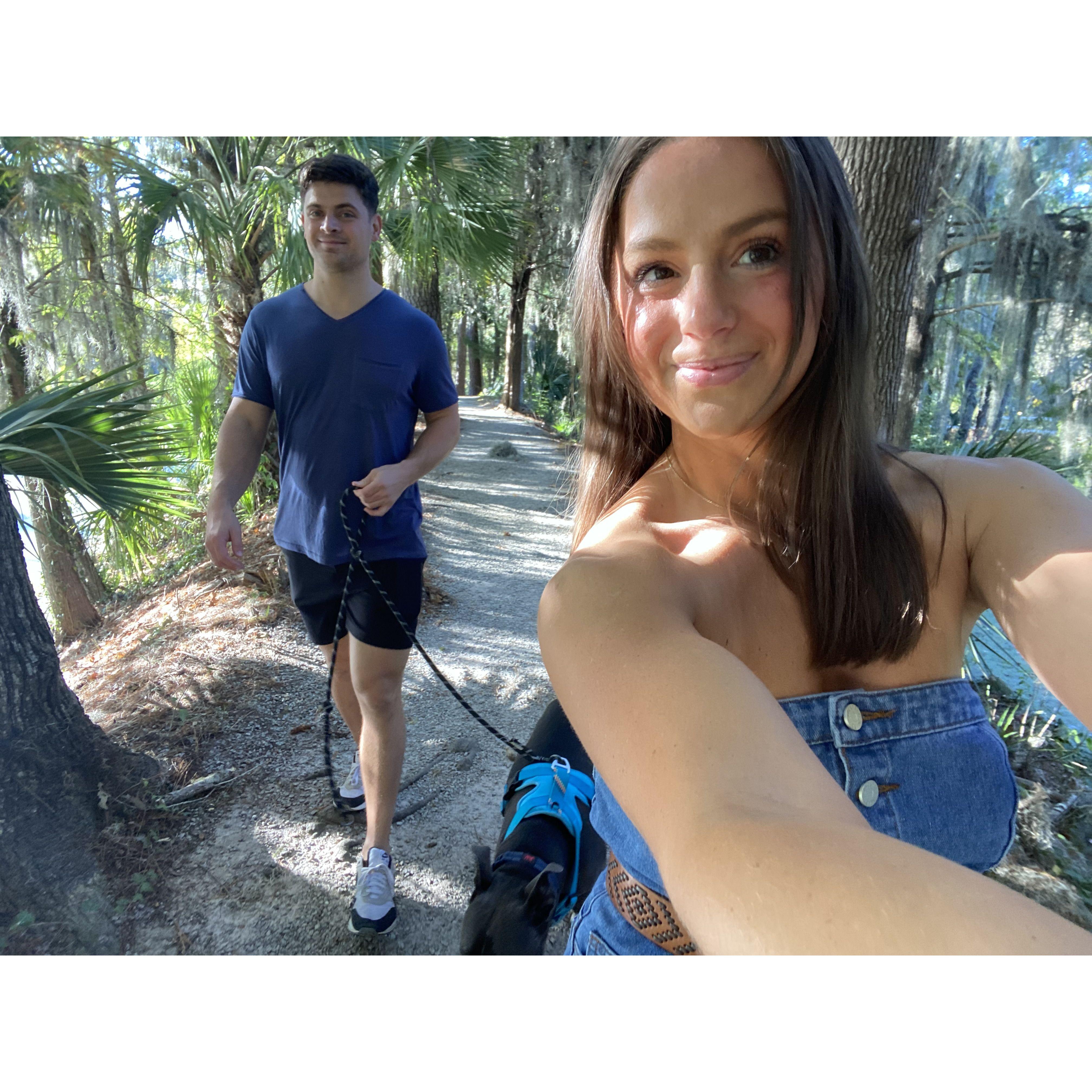 Many dates at gardens and plantations in Charleston!!