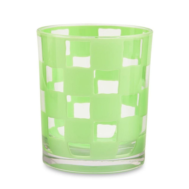 MacKenzie-Childs Outdoor Acrylic Tumblers, Set of 4, Green