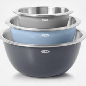 Good Grips 3-Piece Stainless Steel Mixing Bowl Set