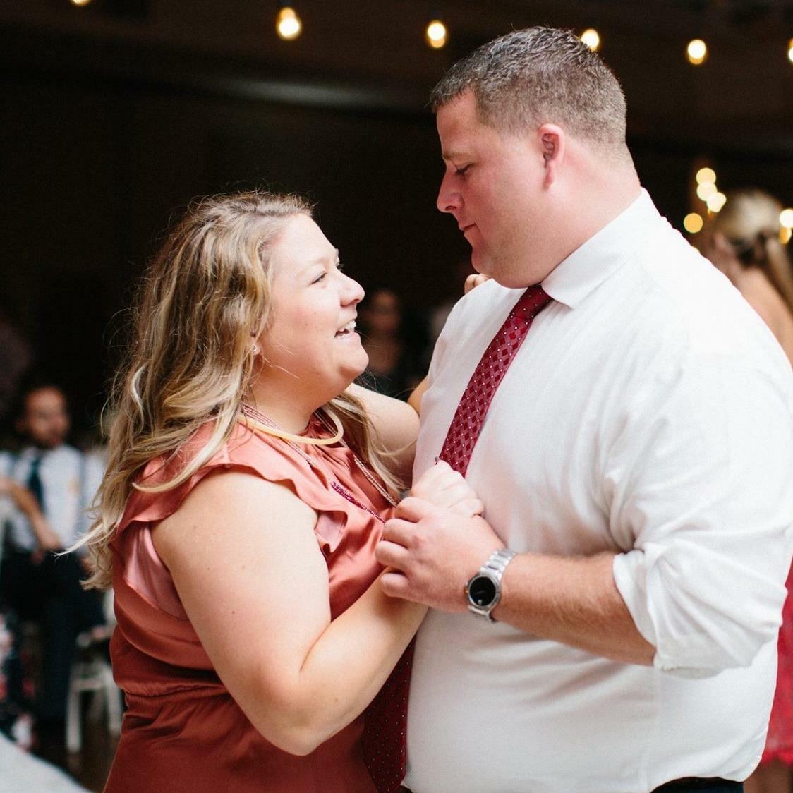 our first time dancing together