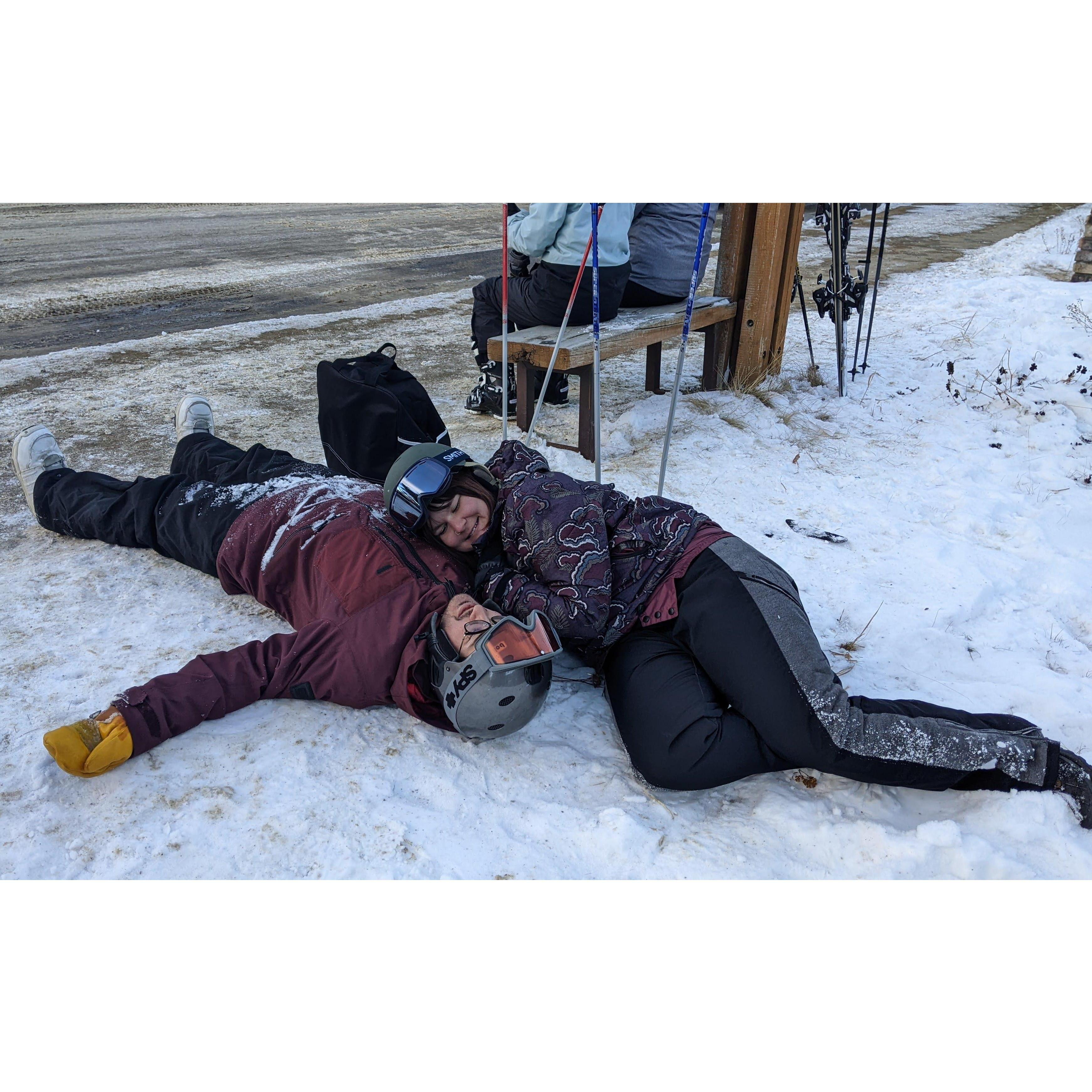 Post snow-sports nap