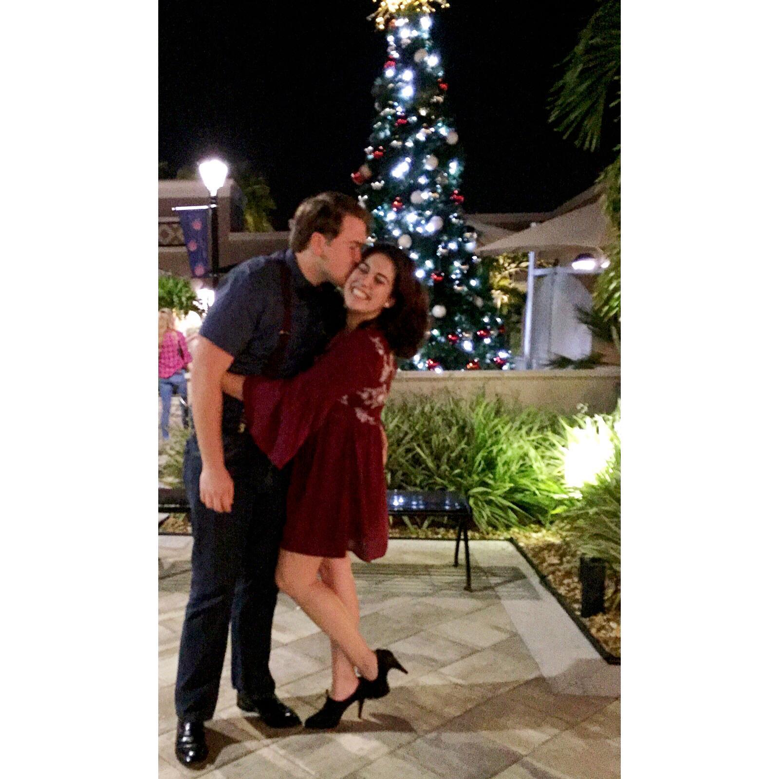 Our first Christmas party.