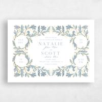 Blue Wedding Invitation - Briar Landscape Foil