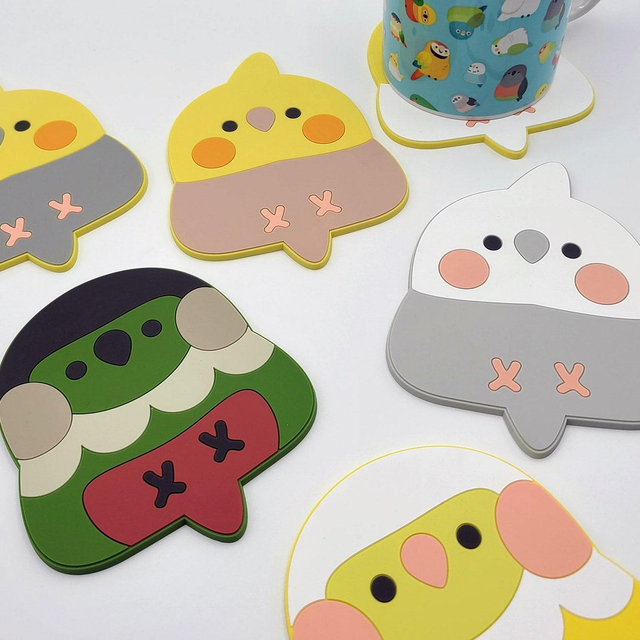 Cockatiel/Conure Soft Coasters