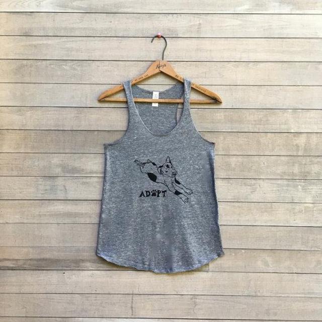 Adopt a Dog Shirt, Yoga Tank Top, S