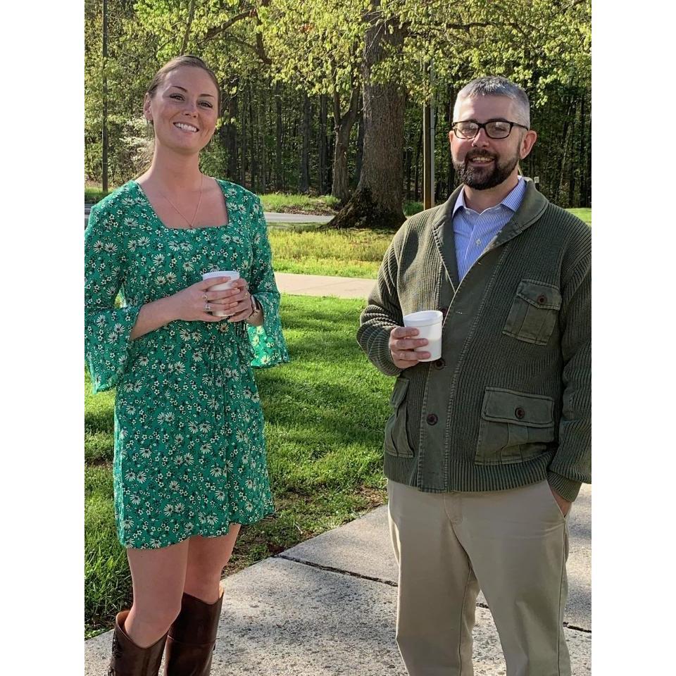 After church on April 21, 2019.