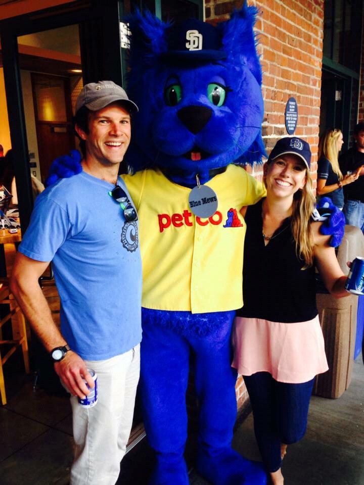 Cheering on the Padres at PETCO Park, 2014