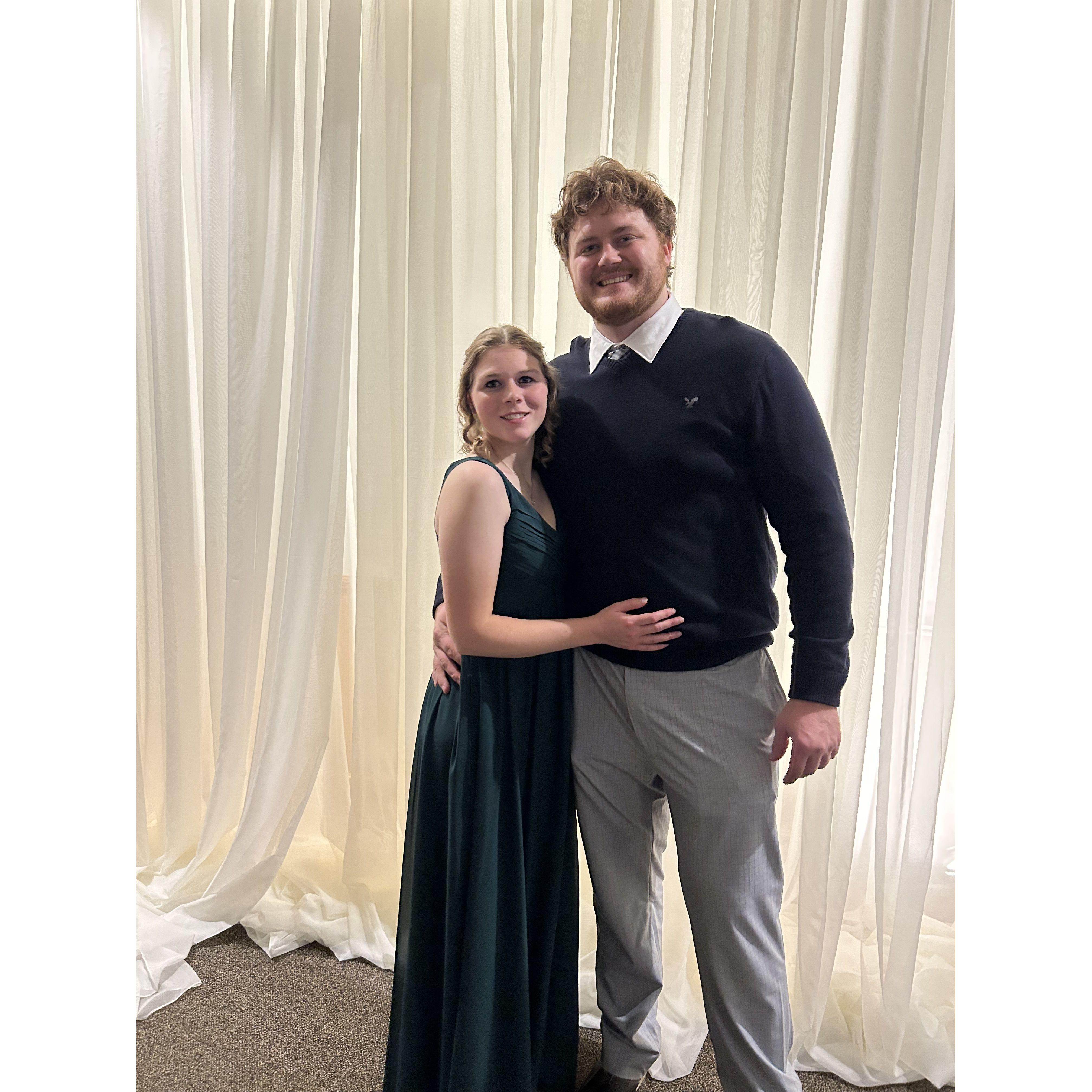 Kaity and Adam's wedding reception 2023.