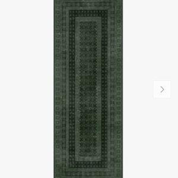 Cyrus Forest Green Runner Rug