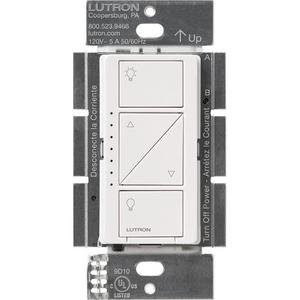 Lutron Caseta Wireless Smart Lighting Dimmer Switch for Wall & Ceiling Lights, PD-6WCL-WH, White, Works with Alexa, Apple HomeKit, and the Google Assistant