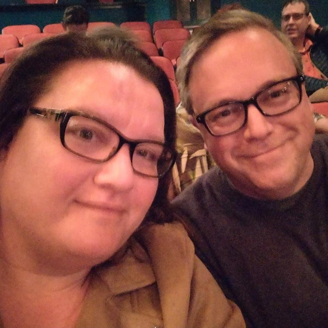 Going to see Eric Idle in San Francisco. (Bride and groom personal photo)