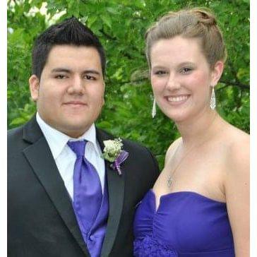 How it started... 3 months in at Michelle's prom! (2012)
