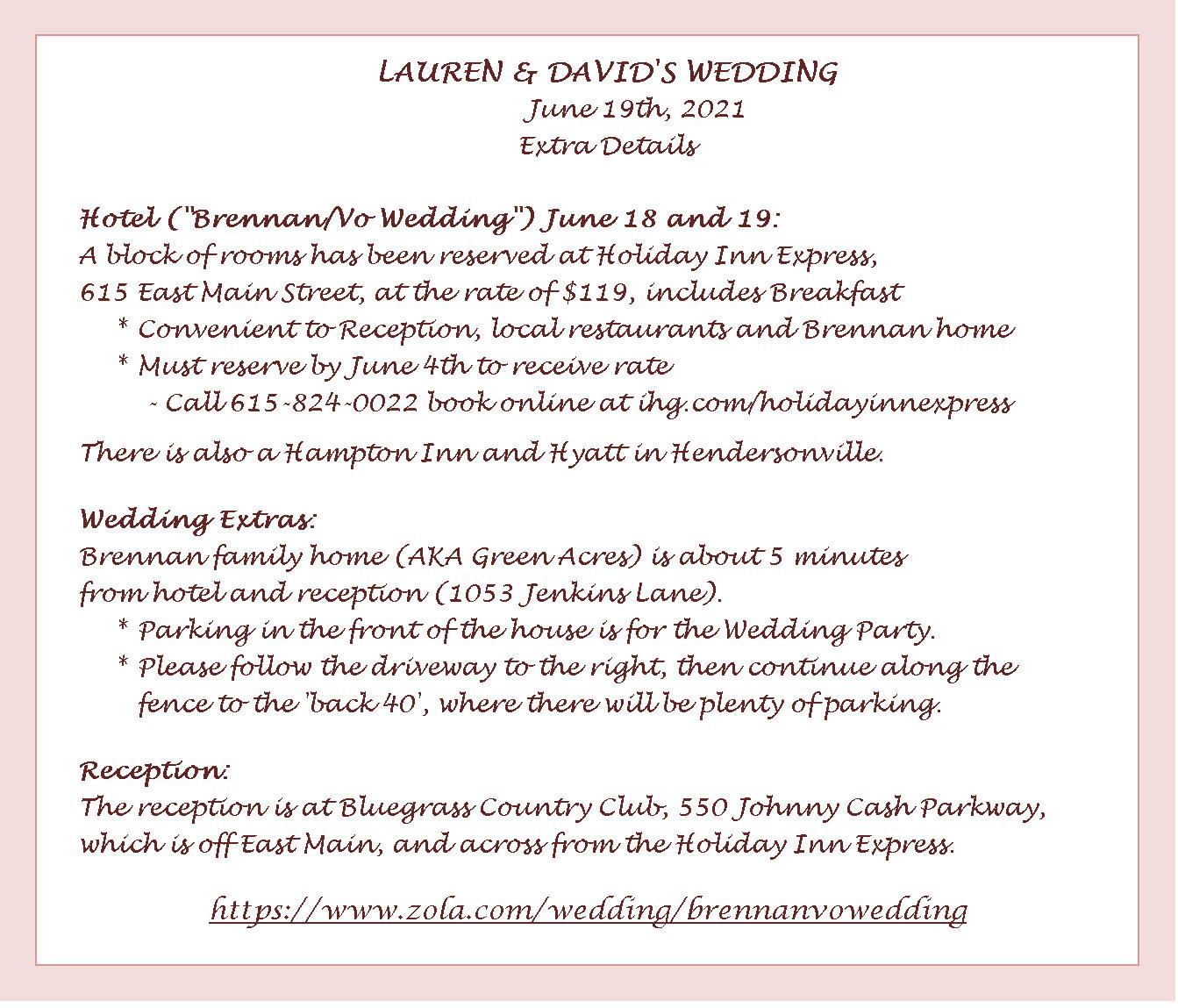 The Wedding Website of Lauren Vo and David Vo