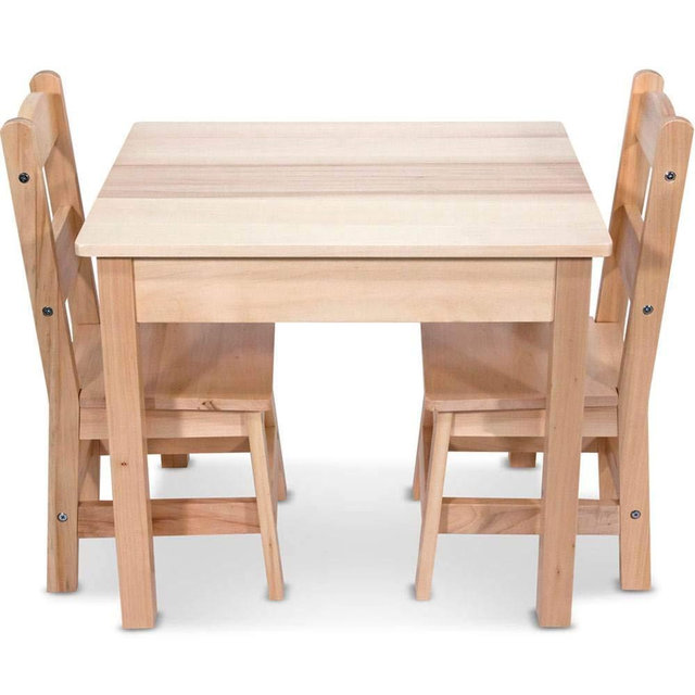 Melissa & Doug Tables & Chairs 3-Piece Set - Natural