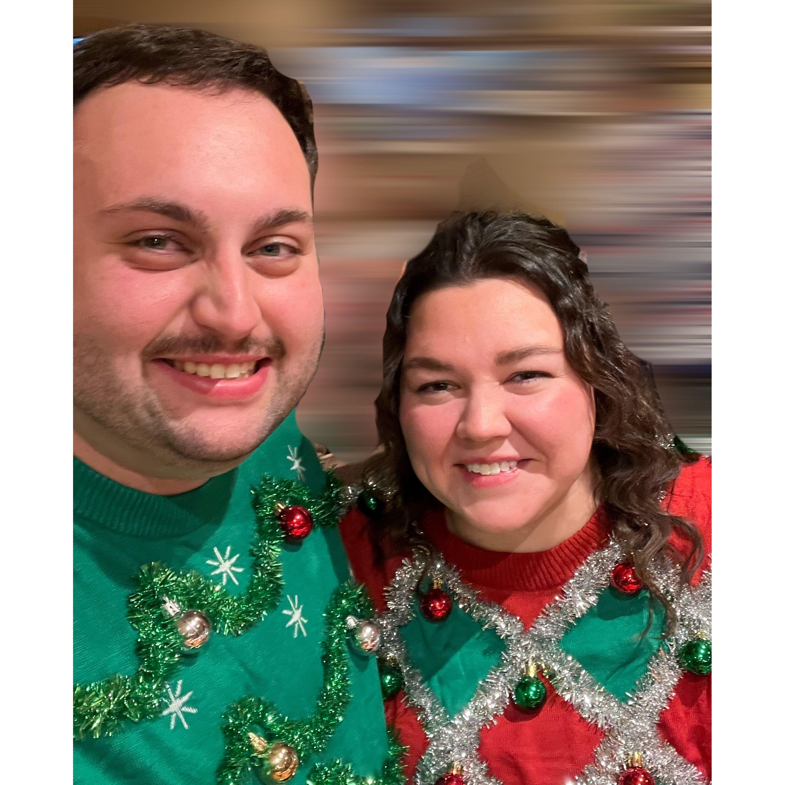 We both love the holidays. Thanksgiving is Evan's favorite and Christmas is Jade's.