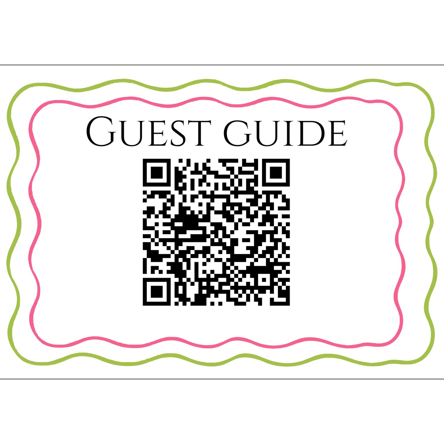 Scan this QR code with your phone to see the seating chart, drinks and food!