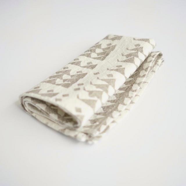 Everyday Napkins - triangles in flax