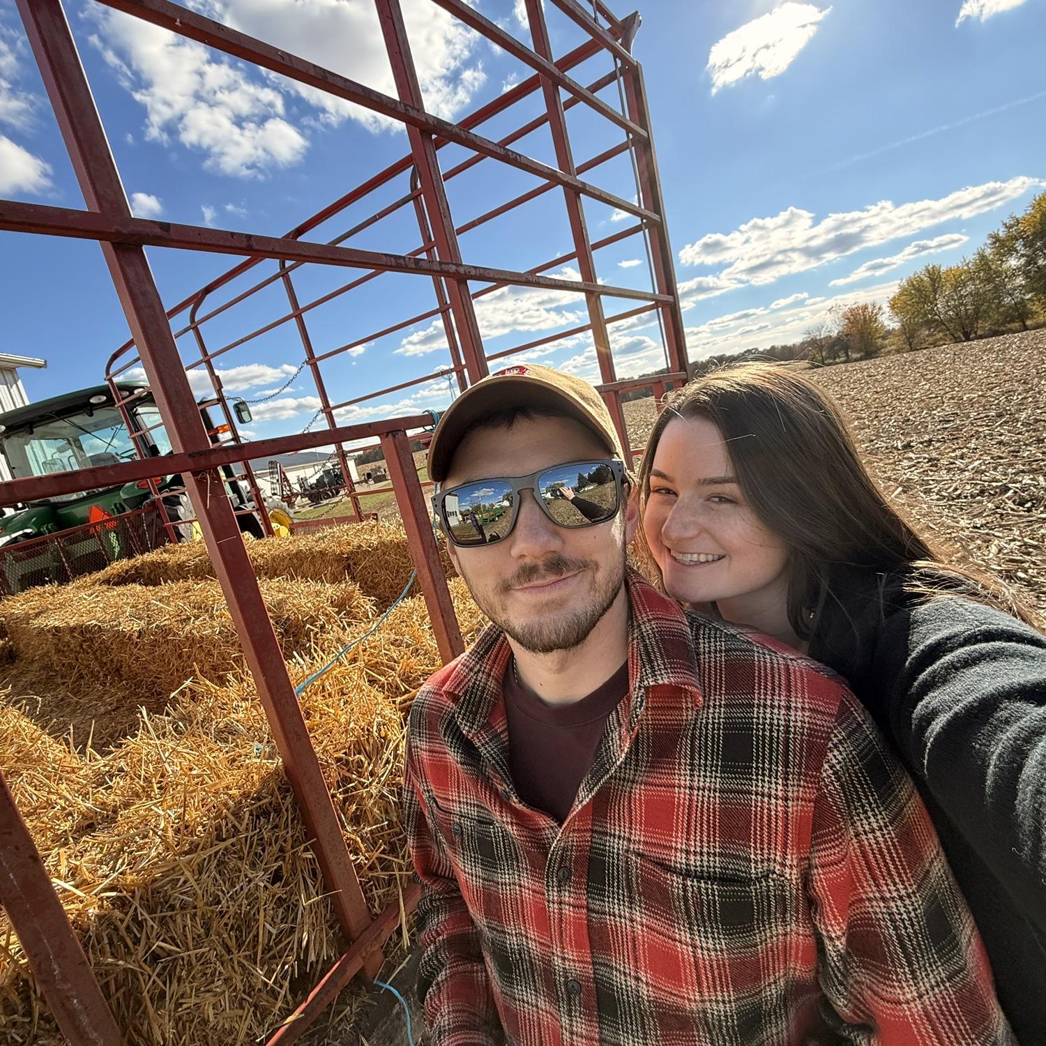 Tj and I on the farm!