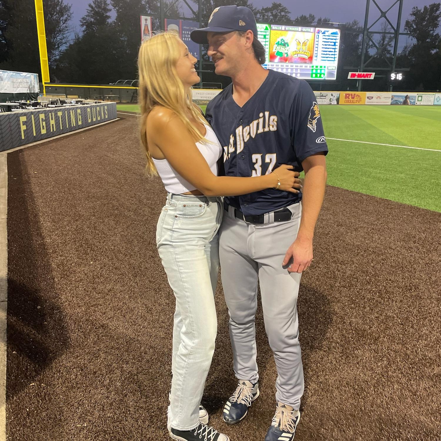 Post game in Eugene, Oregon.