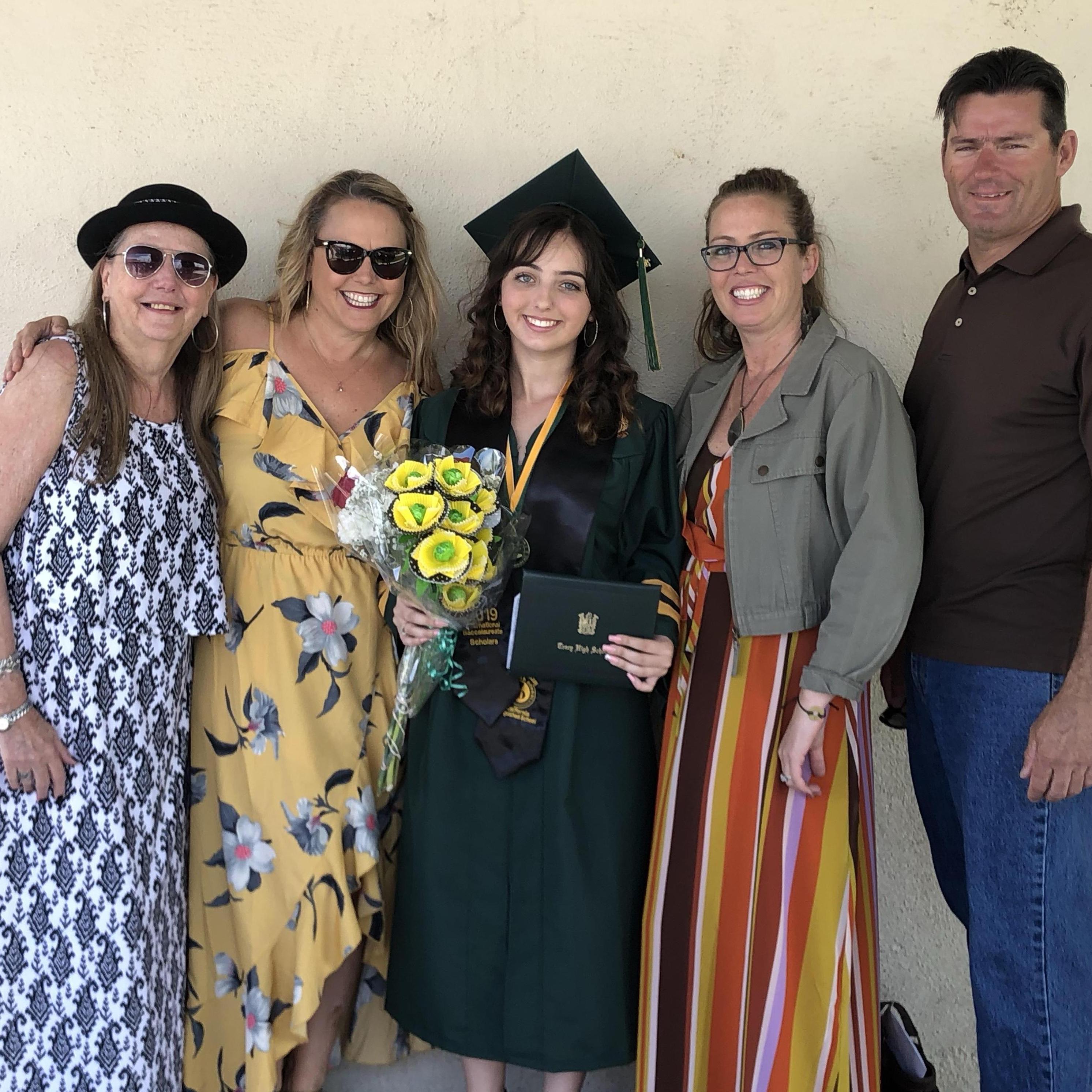Finally, we got the chance to see our youngest (Kate) graduate high school - May of 2019
