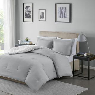 Hayden Reversible Stripe Down Alternative Comforter Mini Set