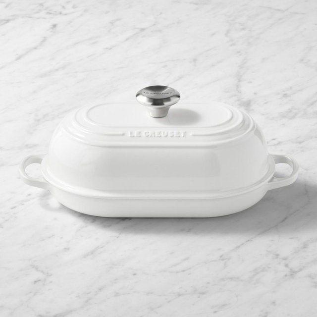 Le Creuset Signature Oval Bread Oven, White
