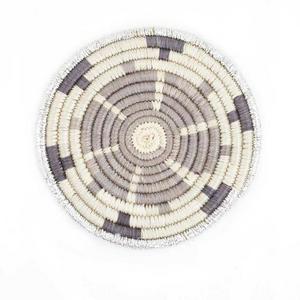 Pinwheel Coaster - Silver & White