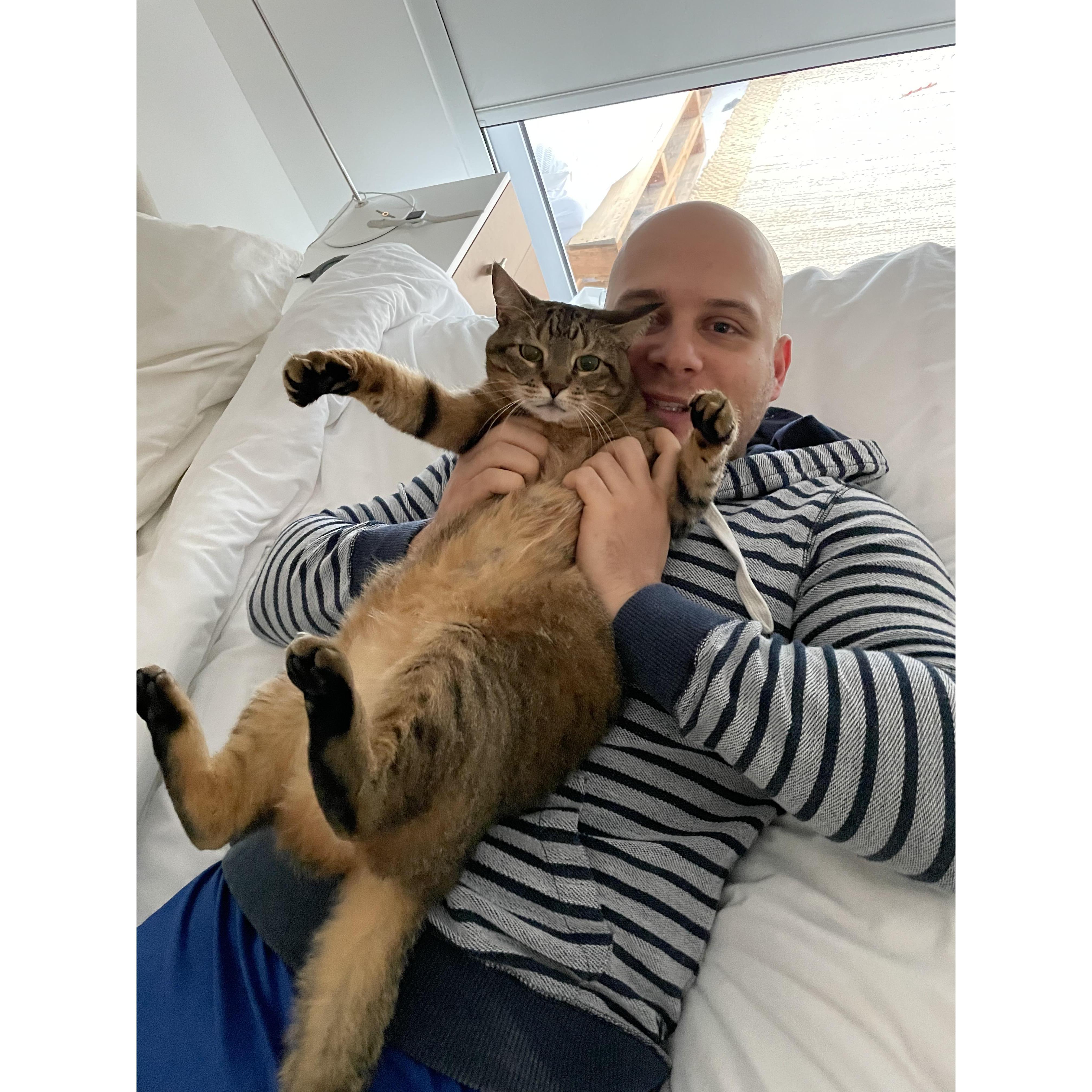 Chloe really loves when dad grabs her yum yums lol!