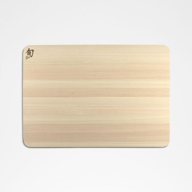 Shun Large Hinoki Cutting Board with Juice Groove